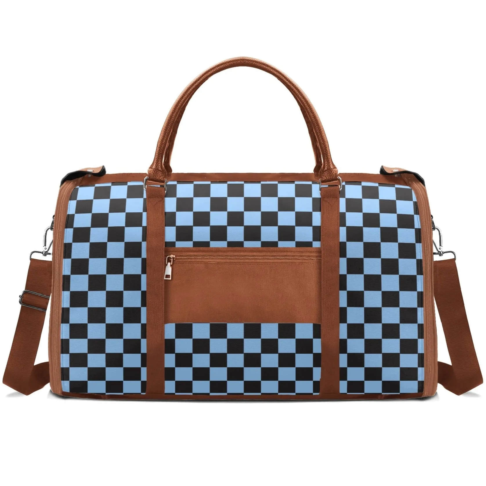 Black Check Chic Collection | Fold & Go Weekender Duffle Bag – Built Tough, Packs Light