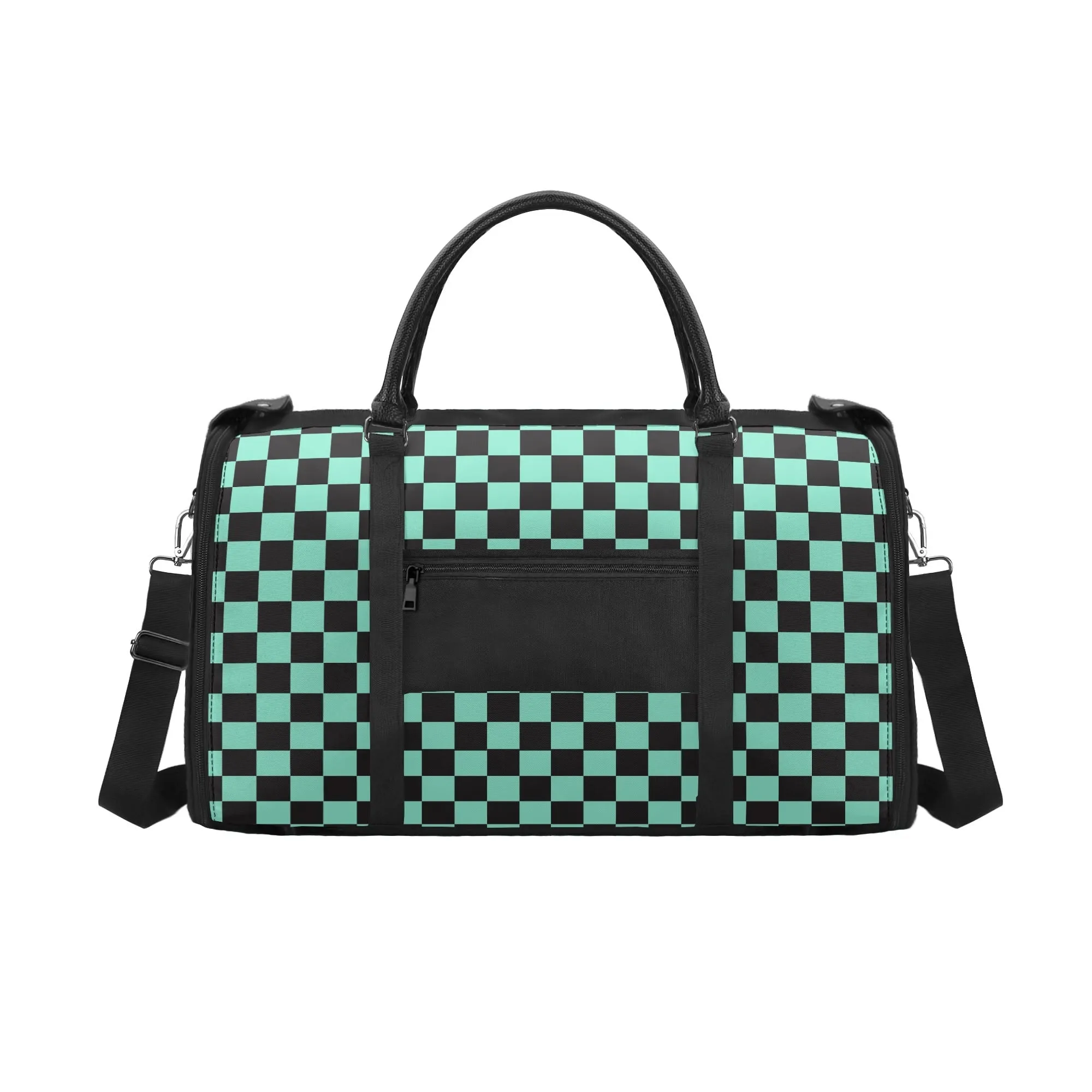 Black Check Chic Collection | Fold & Go Weekender Duffle Bag – Built Tough, Packs Light
