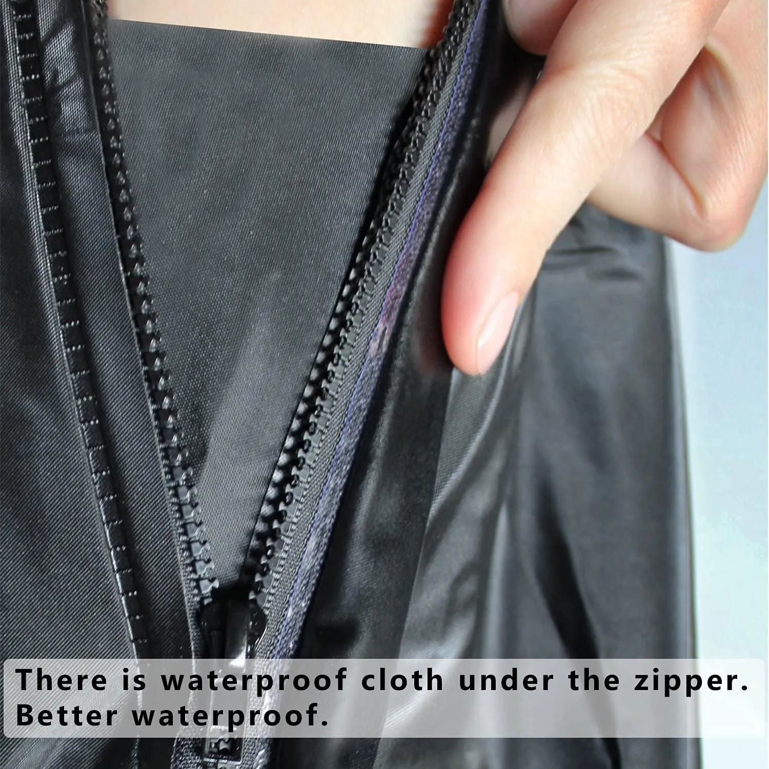 Black Waterproof Rain Boot Shoe Cover with Reflector (1 Pair)