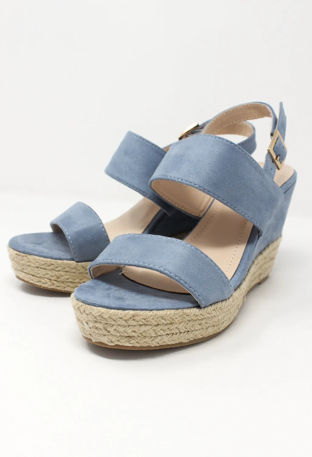 Blue Soft Toe Strap Sandal