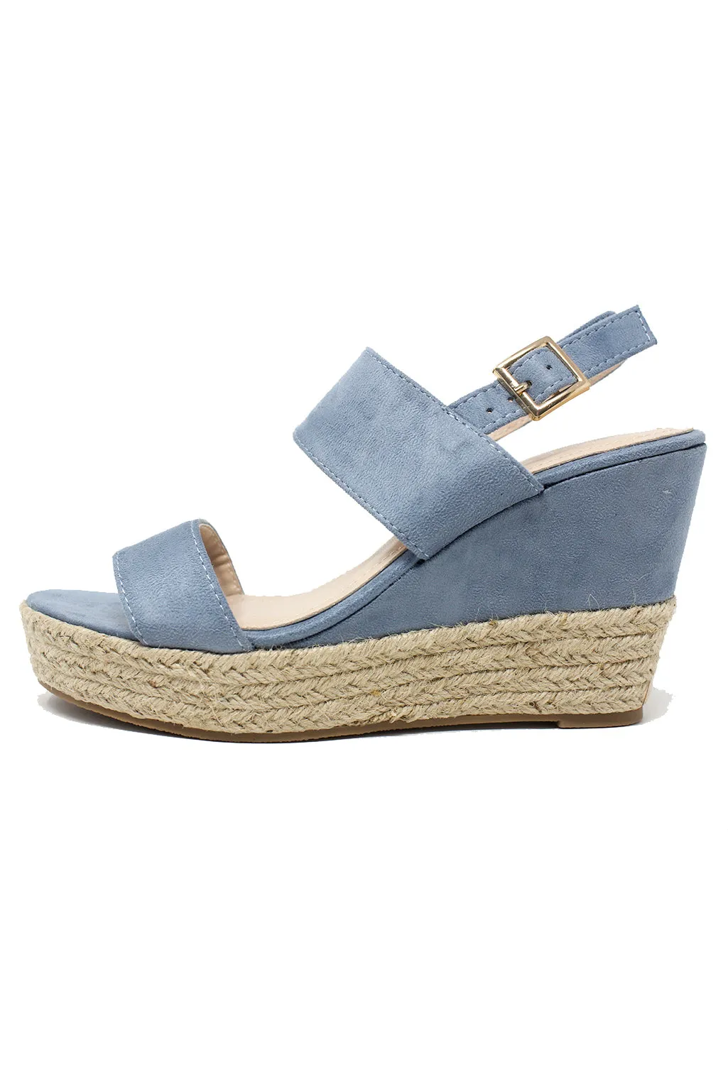 Blue Soft Toe Strap Sandal