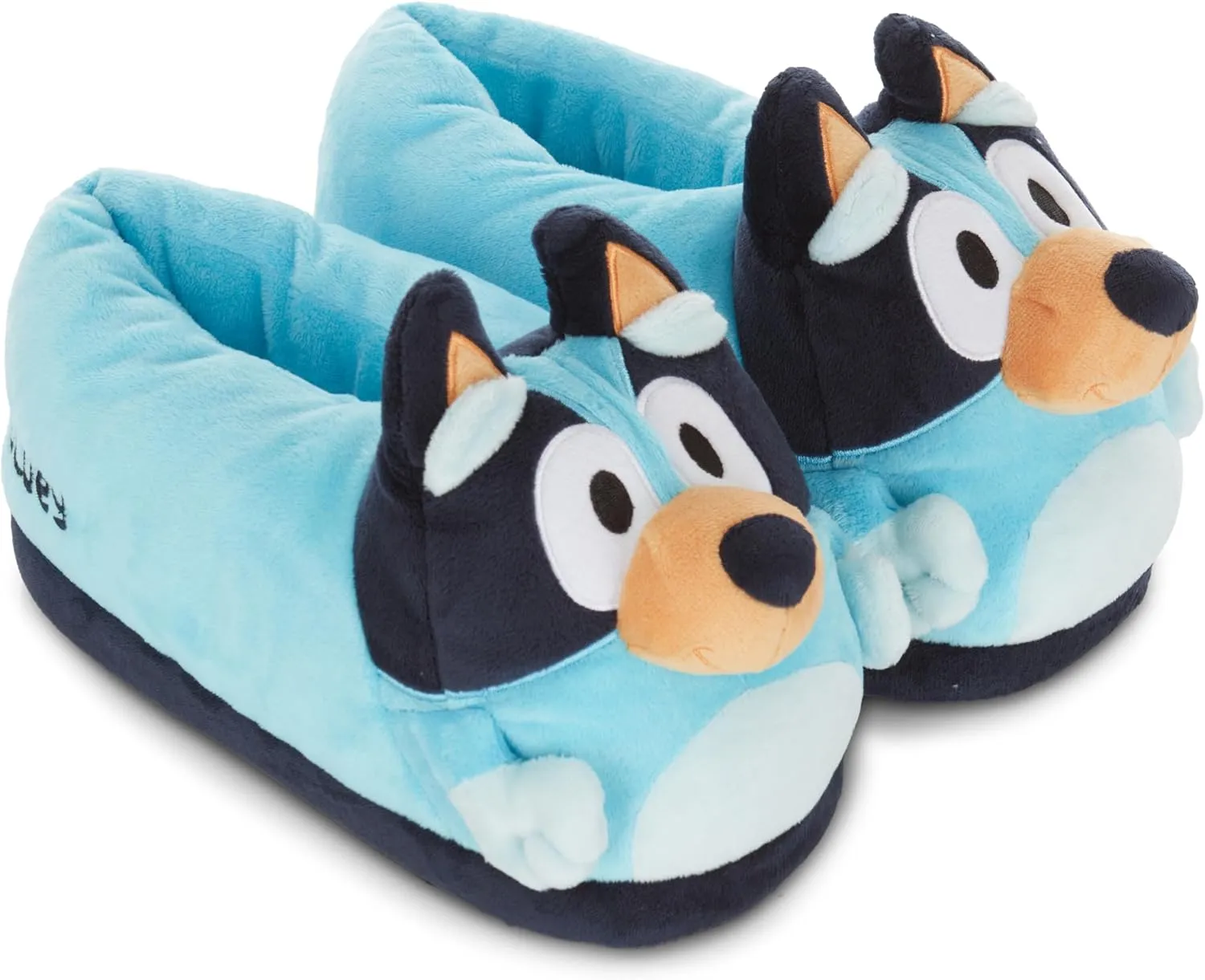 Bluey Ladies Bingo Slippers - Ladies Classic Bingo Big Face Plush Slippers, Bandit, Chilli & Bingo 3D Plush Slippers