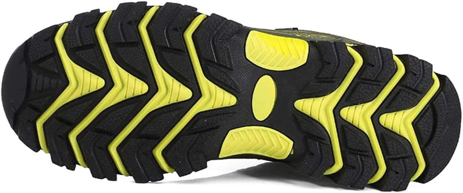 BORAMAX Men's Sneakers Outdoor Sports Climbing Hiking Shoes Waterproof Trekking Suede Non-Slip Running Shoes Mens Climbing Shoes
