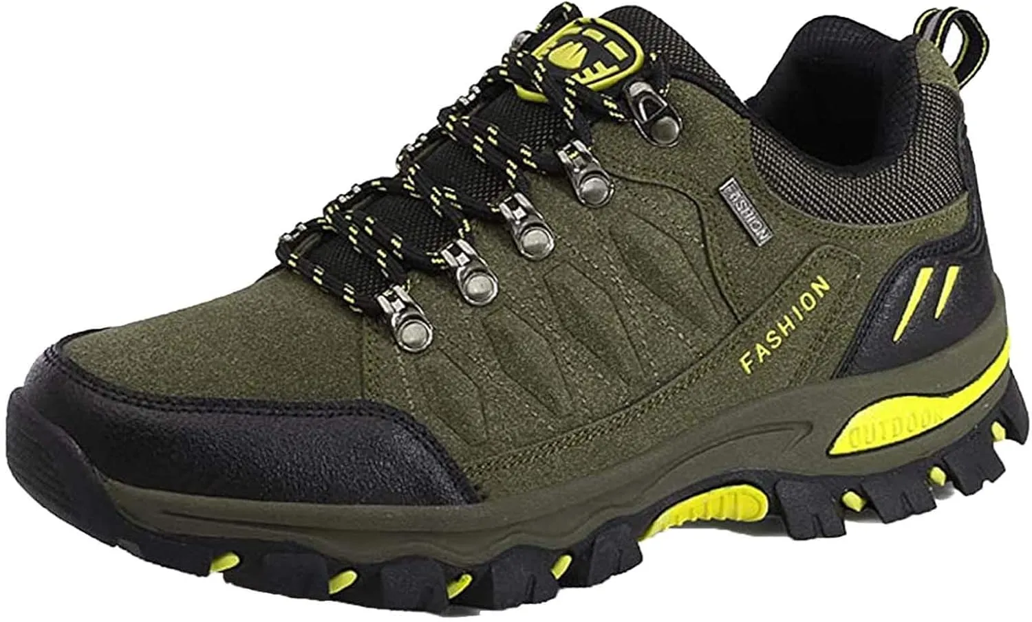 BORAMAX Men's Sneakers Outdoor Sports Climbing Hiking Shoes Waterproof Trekking Suede Non-Slip Running Shoes Mens Climbing Shoes