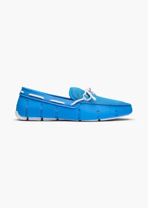 Braided Lace Loafer in Blue Skies
