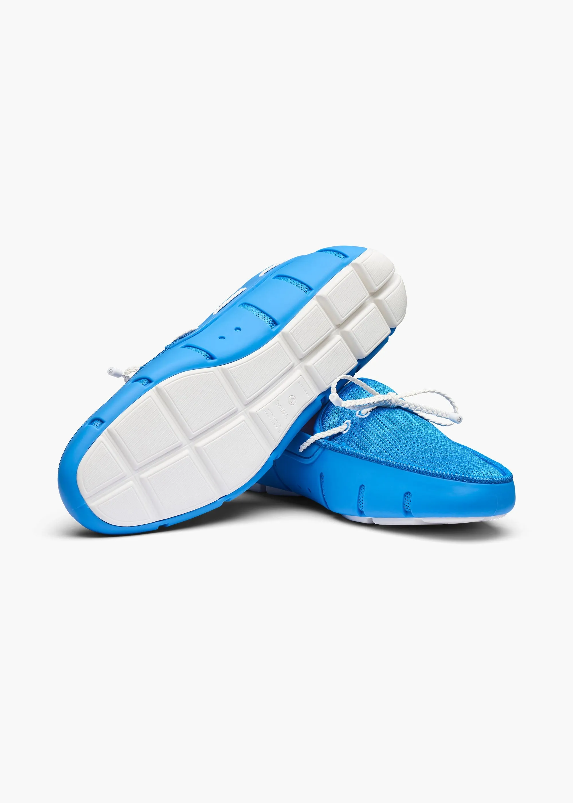 Braided Lace Loafer in Blue Skies
