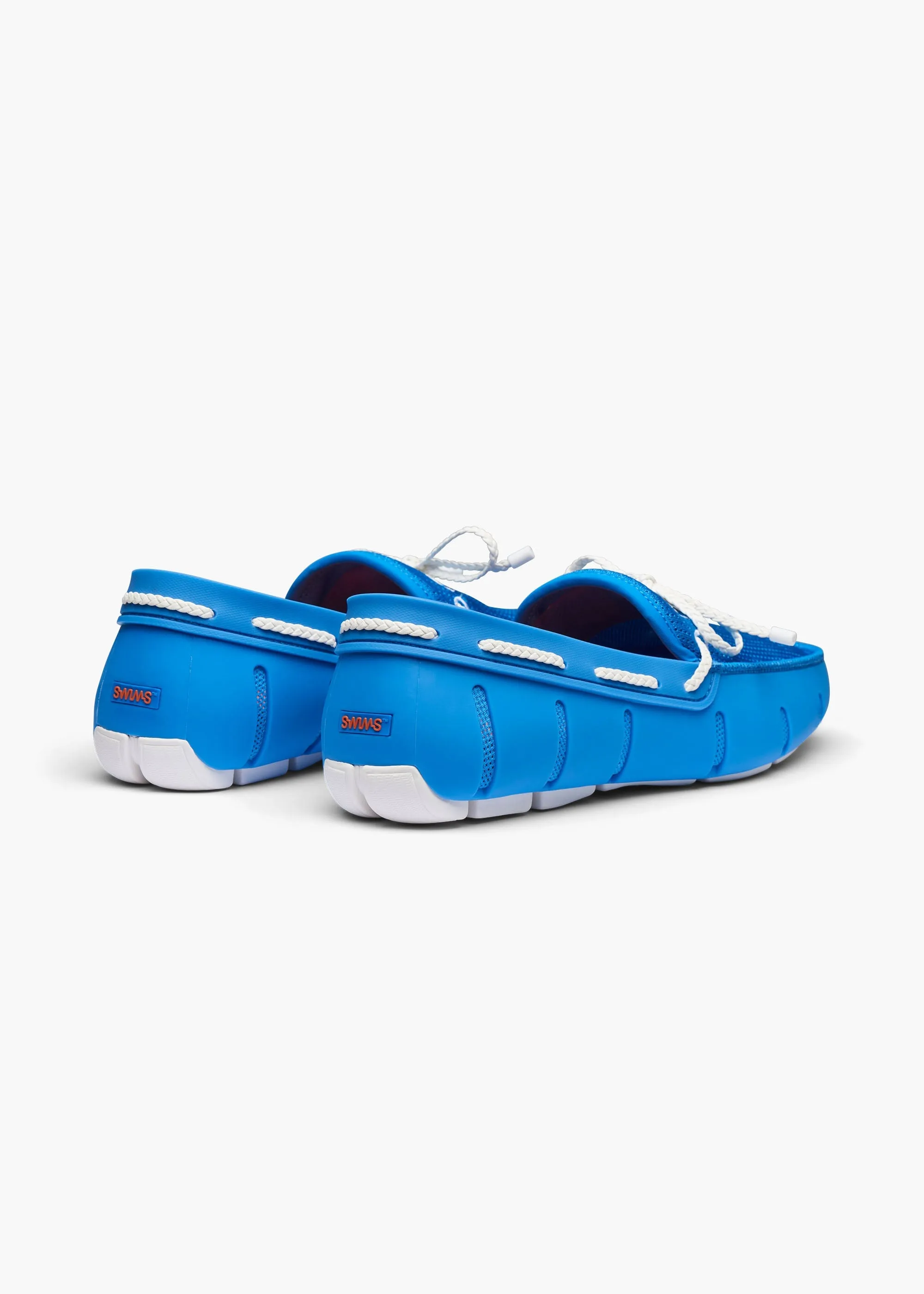 Braided Lace Loafer in Blue Skies