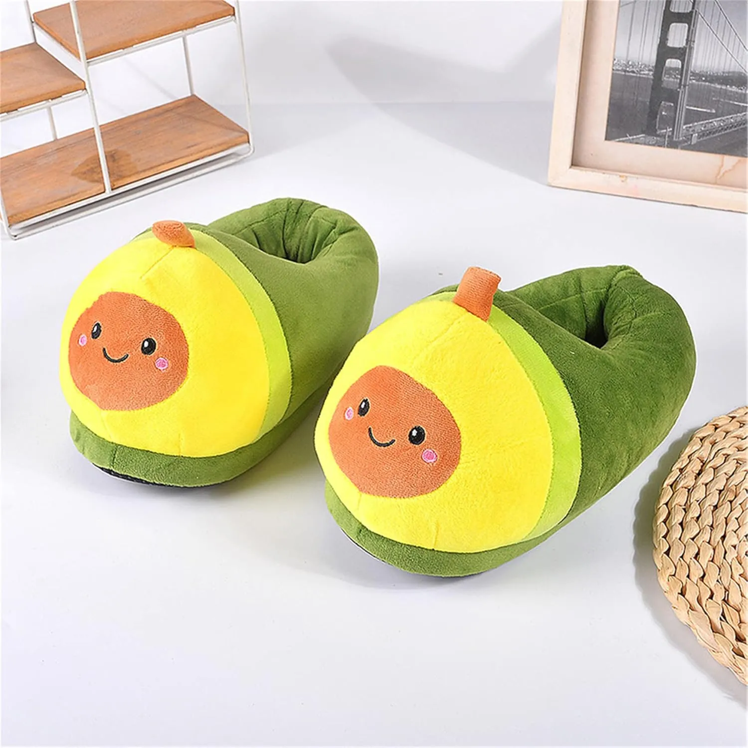 Brand Women's Plush Winter Slippers - Warm, Anti-Slip, Cotton
