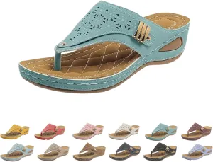 Breathable Mesh Sports Sandals With Non-Slip Sole,Womens Orthopedic Flip-Flops Summer Casual,With Arch Support