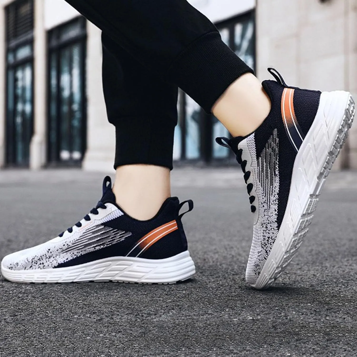 Breathable Slip On Shoes for Men Comfortable Breathable Lightweight Tennis Shoe Business Casual Versatile Shoes