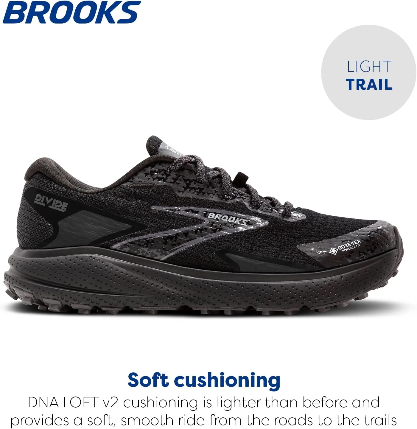 Brooks Men’s Divide 5 GTX Waterproof Trail Running Shoe