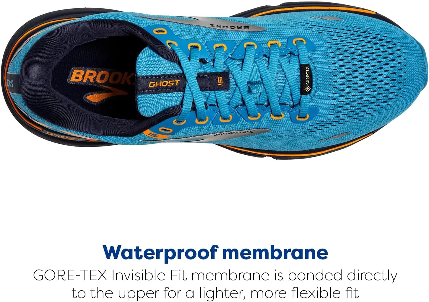 Brooks Men's Ghost 15 GTX Waterproof Neutral Running Shoe