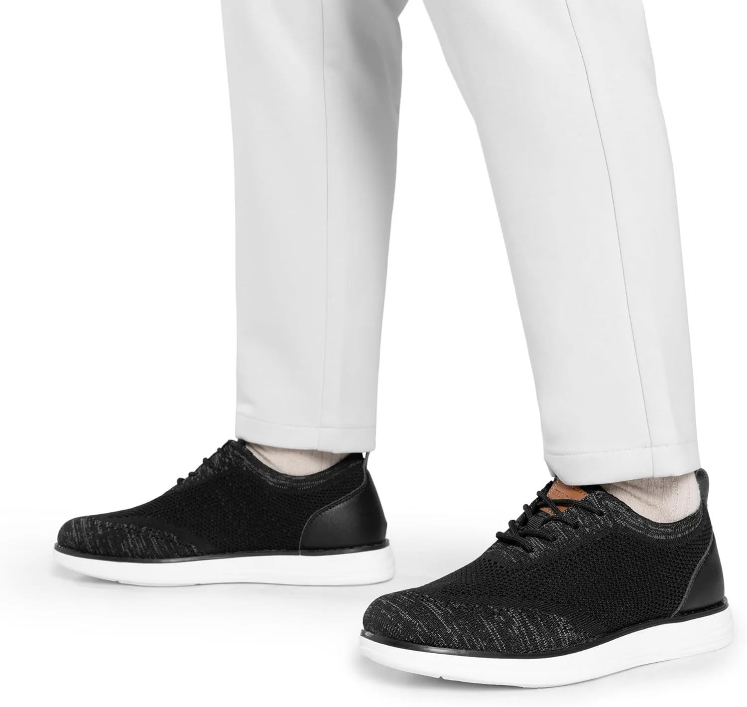 Bruno Marc Men's KnitFlex Breeze Mesh Sneakers Oxfords Lace-Up Lightweight Casual Walking Shoes