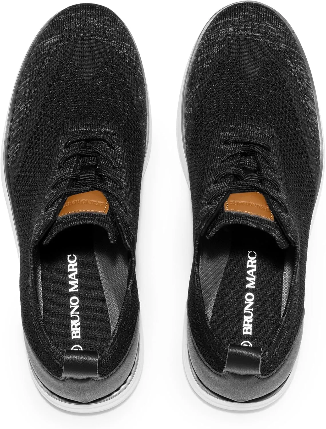 Bruno Marc Men's KnitFlex Breeze Mesh Sneakers Oxfords Lace-Up Lightweight Casual Walking Shoes