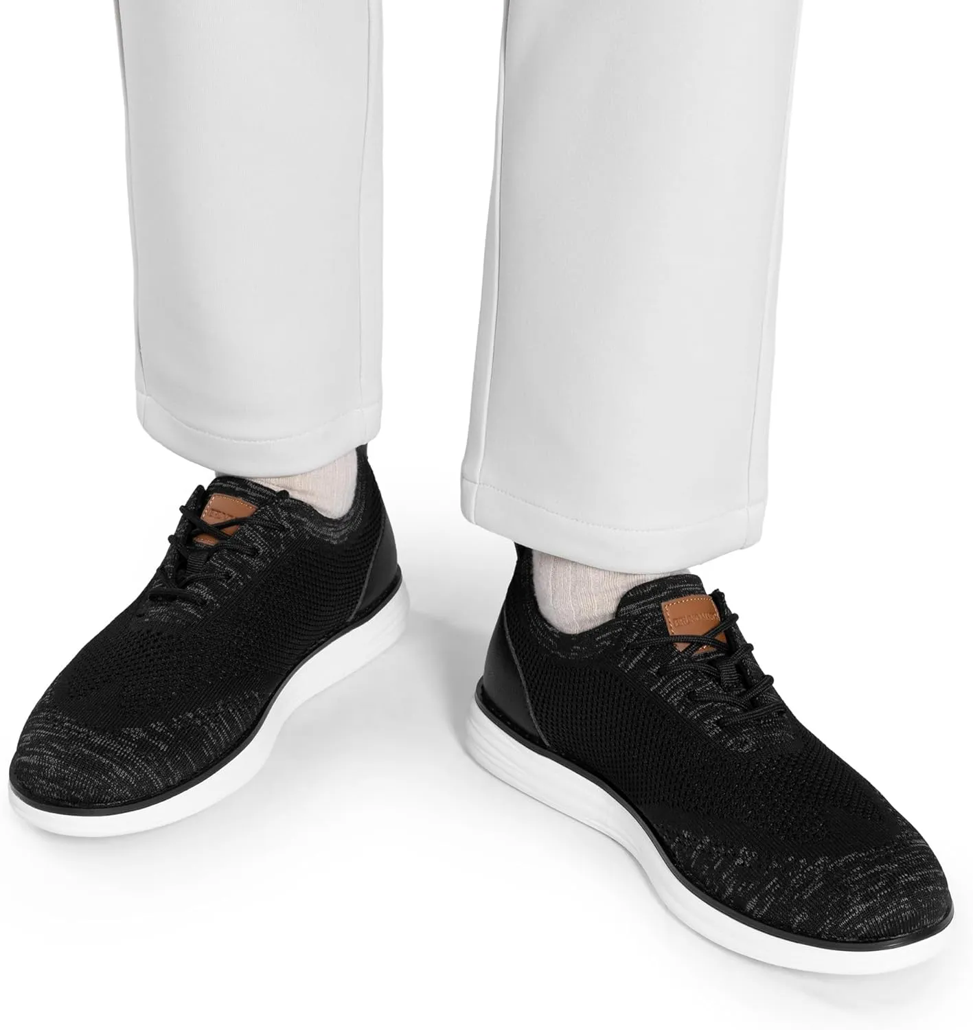 Bruno Marc Men's KnitFlex Breeze Mesh Sneakers Oxfords Lace-Up Lightweight Casual Walking Shoes