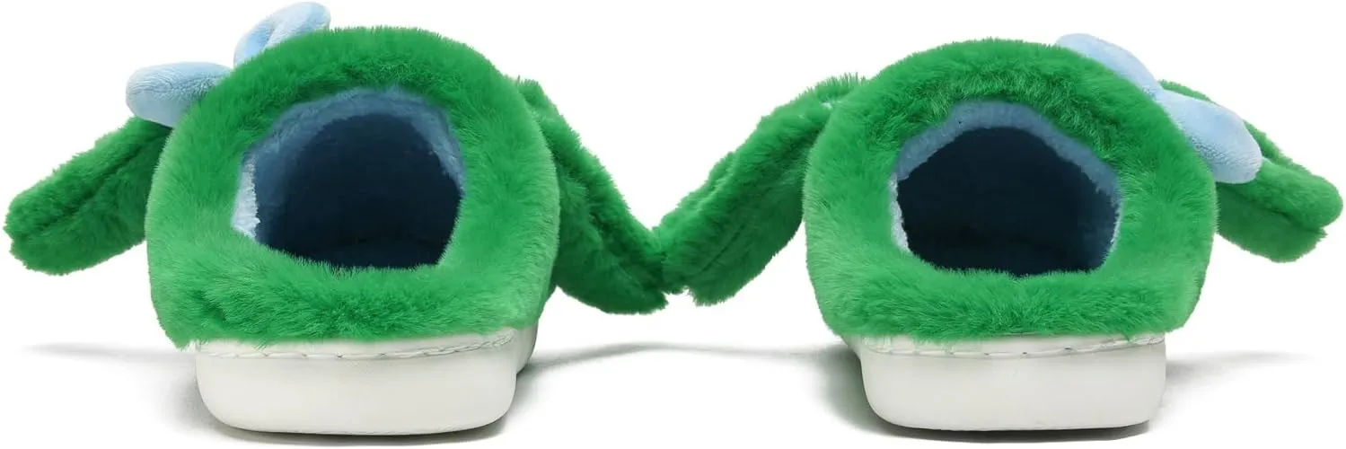 Bunny Animal Slippers for Women and Men, Cute Bow Fuzzy Fluffy Comfy Plush Cartoon Woman Preppy Funny Furry Rabbit Pillow Cloud Home Bedroom House Slipper for Womens Indoor and Outdoor