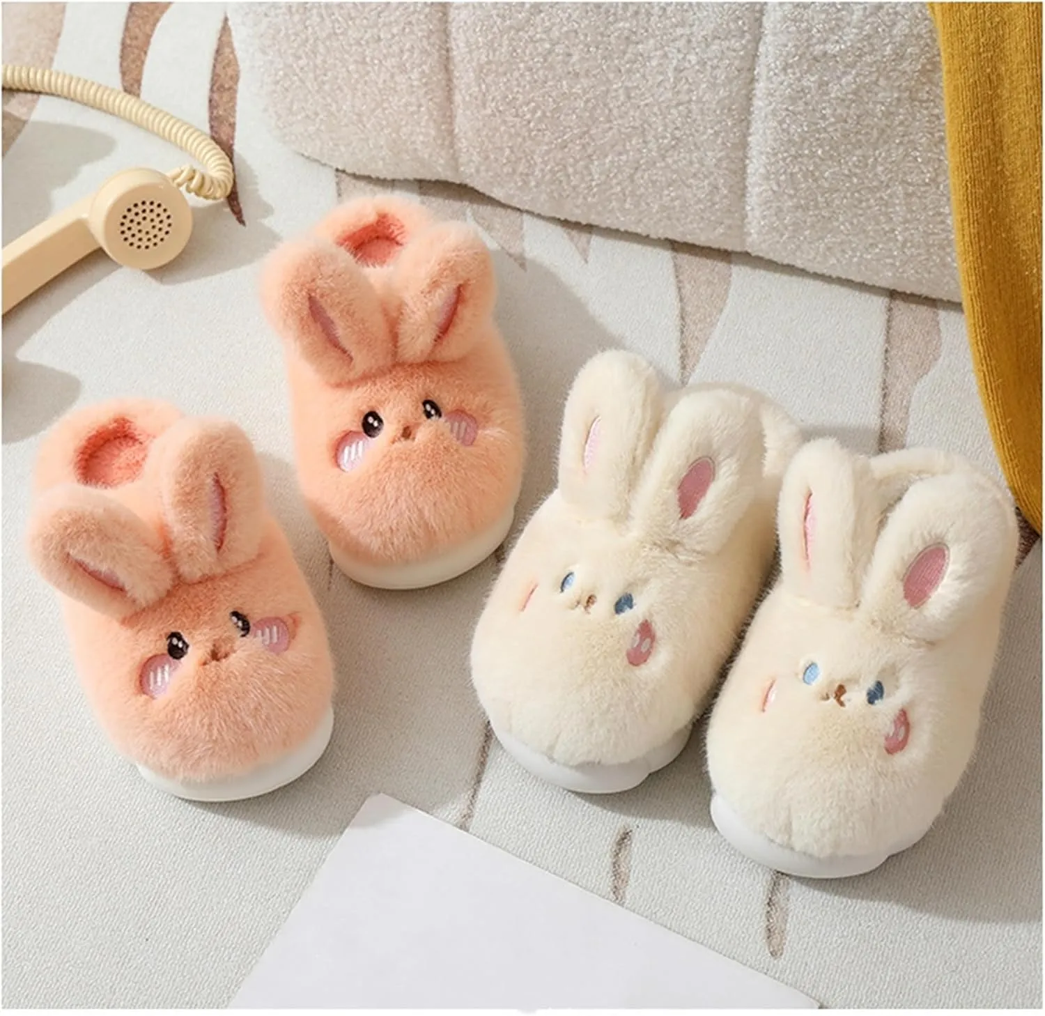 Bunny Cotton Slippers - Home Cartoon Slippers for Men & Women
