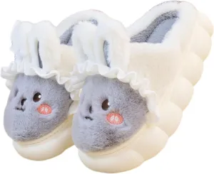 Bunny Slippers for Women Cute comfortable Animal Rabbit Slippers Plush Warm Winter Cotton slipper Indoor Home slippers