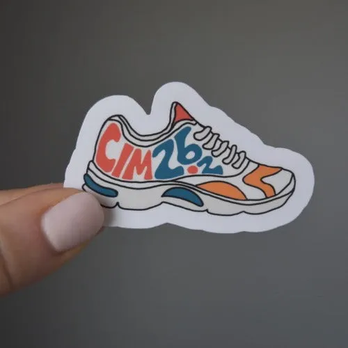 California Running Shoe Sticker