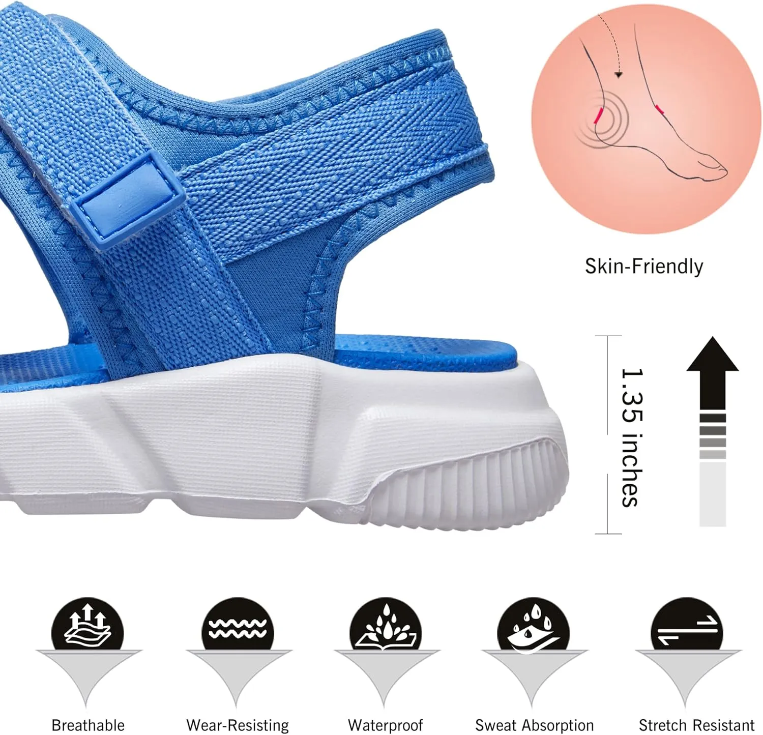 CAMELSPORTS Women Walking Sandals Summer Athletic Sandals Sport Water Shoes Beach for Casual Travel Outdoor