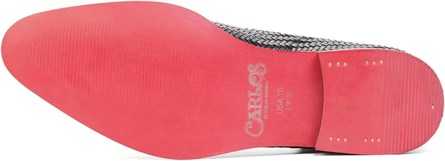 Carlos Santana Gibson Weave Loafer for Men | Calfskin Leather Upper | Ortholite® Footbed & Lightweight Rubber Outsole