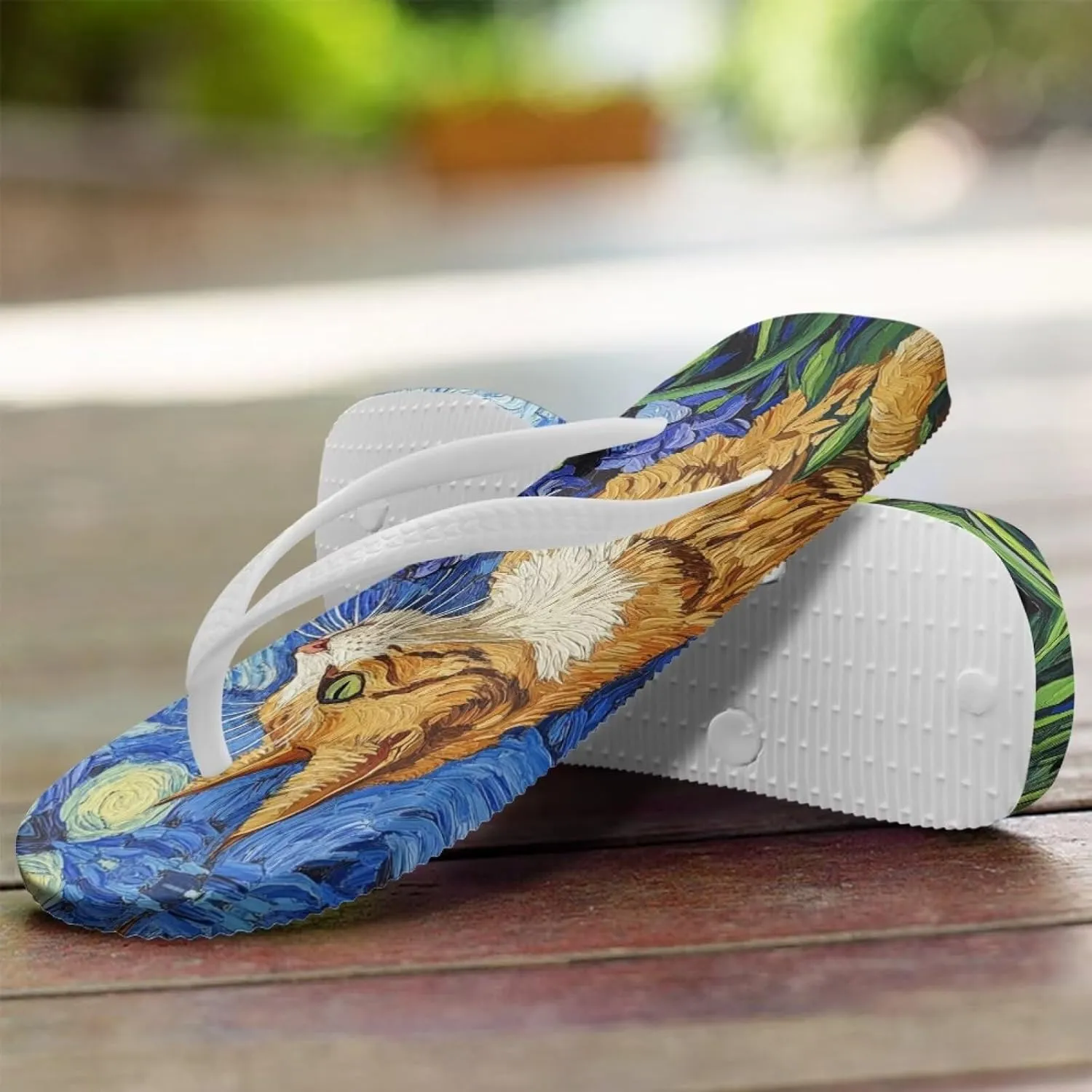Cat Sandals Womens Flip Flops Soft Yoga Mat Walking Thong Slippers Girls Dog Slip On Beach Cute Shower Shoe