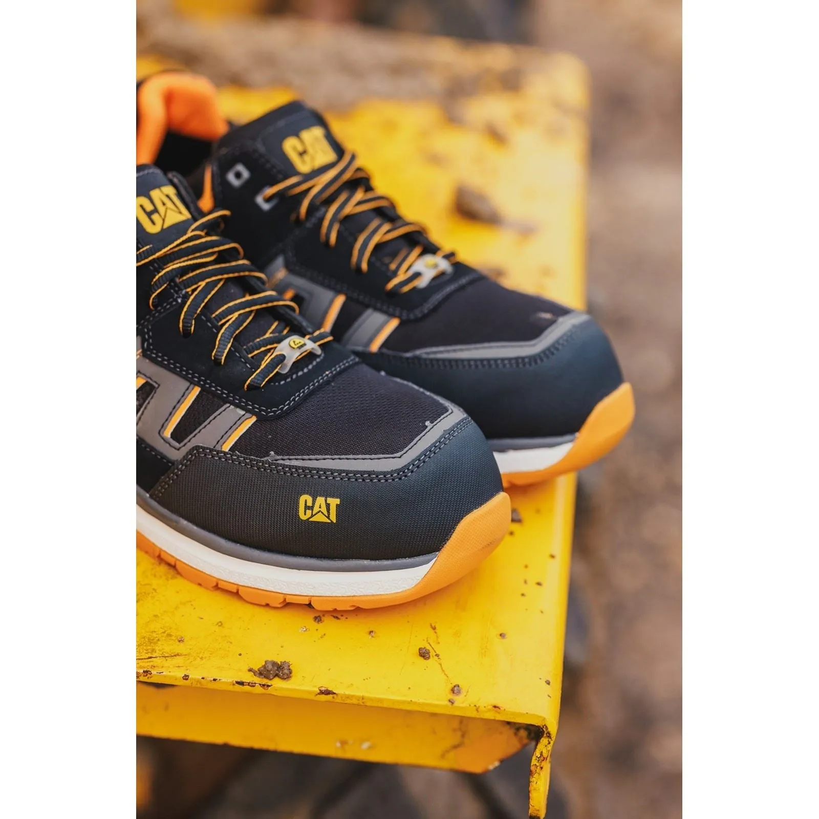 Caterpillar Men's Accelerate S3 Safety Trainer in Orange