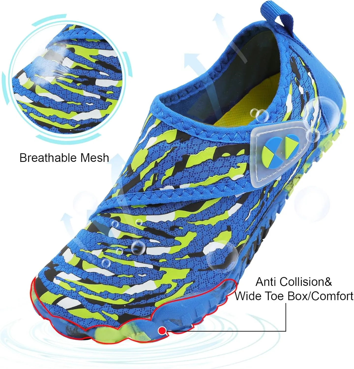 Centipede Demon Kids Water Shoes Girls Boys Quick Dry Aqua Shoes Barefoot Water Sneakers for Beach Swim Pool Boats Outdoor Water Sports Little/Big Kid