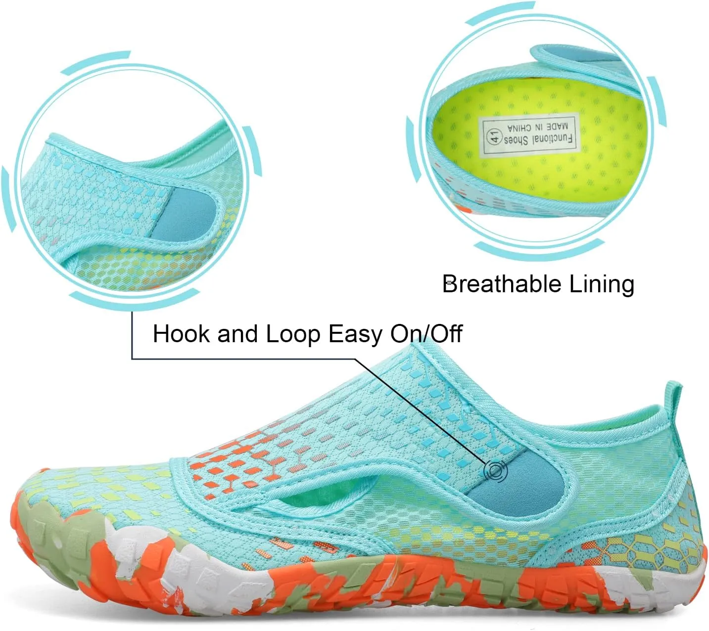 Centipede Demon Swim Water Shoes for Women Men Quick Dry Barefoot Aqua Sneakers Shoe for Beach Hiking Diving Boating River Outdoor Water Sports