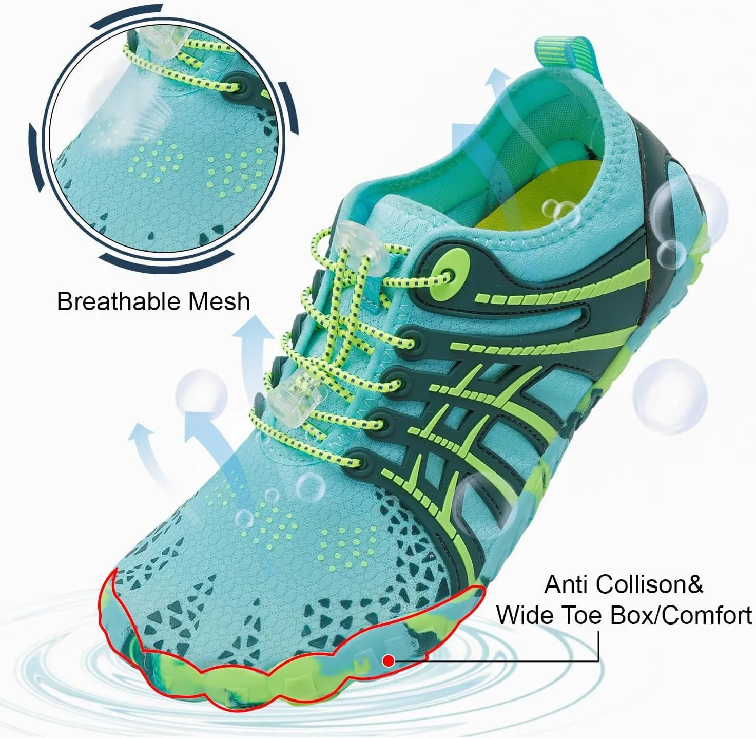 Centipede Demon Swim Water Shoes for Women Men Quick Dry Barefoot Aqua Sneakers Shoe for Beach Hiking Diving Boating River Outdoor Water Sports