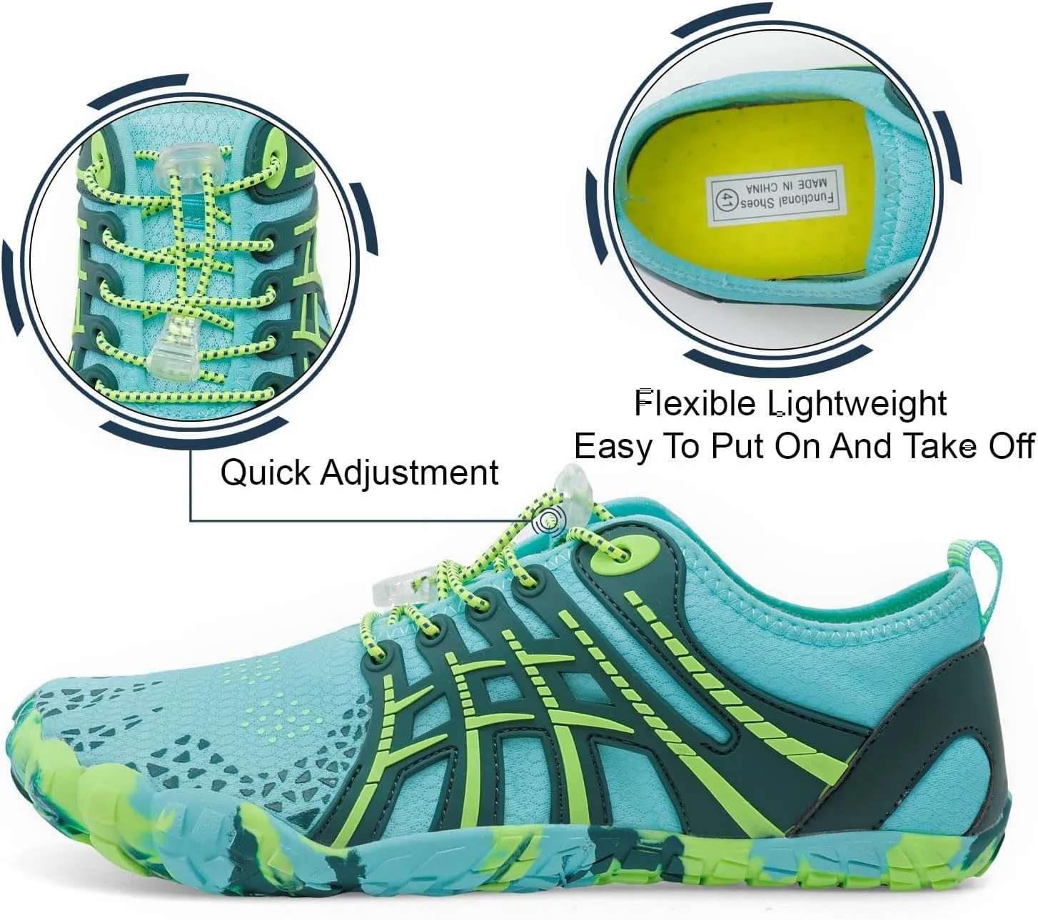 Centipede Demon Swim Water Shoes for Women Men Quick Dry Barefoot Aqua Sneakers Shoe for Beach Hiking Diving Boating River Outdoor Water Sports