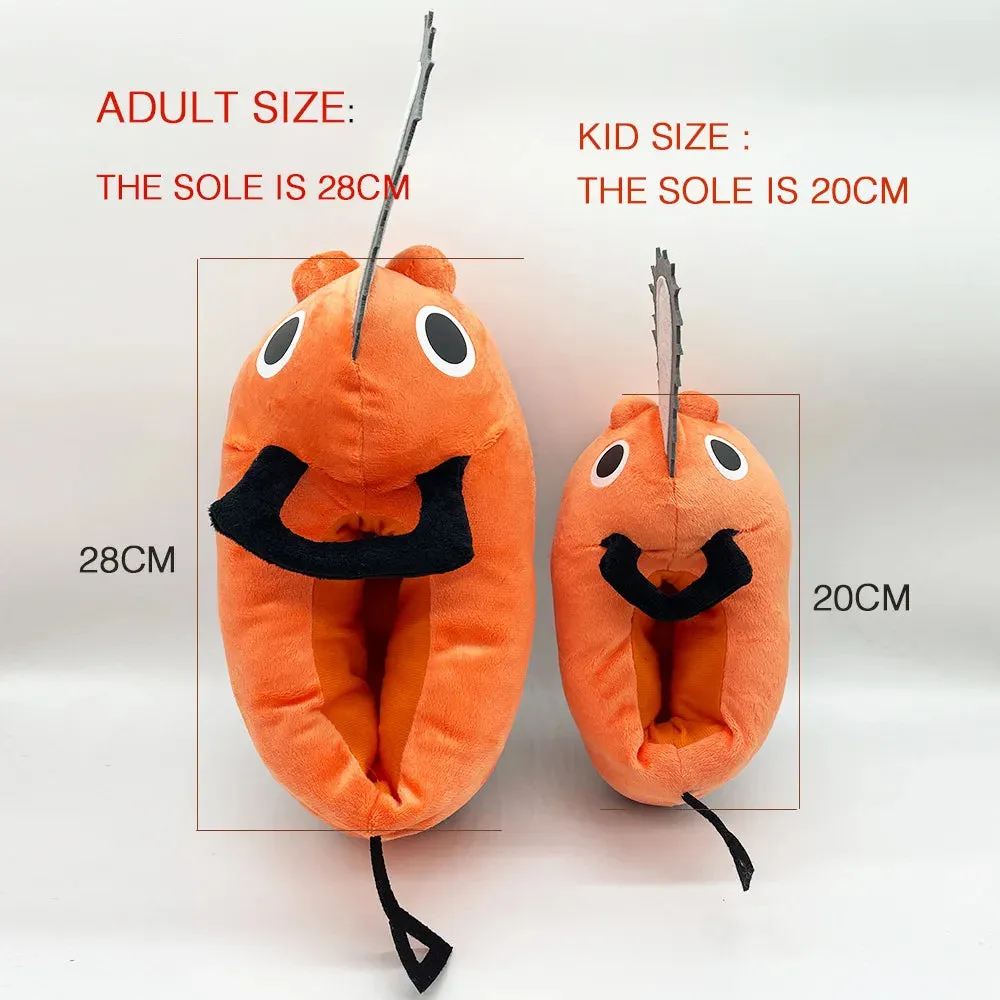Chainsaw Man Pochita Plush Slippers