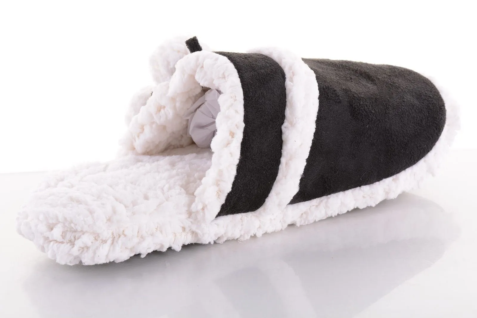 Charter Club Women's Memory Foam Slipper, Black Bootie (XL/ 11-12)