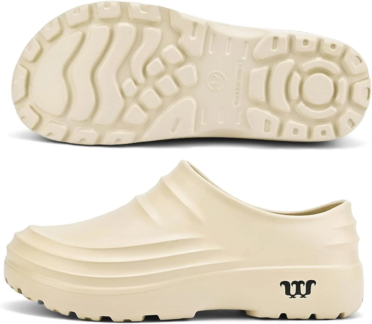 Chef Shoes for Men Women,Oil Resistant Waterproof Arch Support Clogs,Lightweight Breathable Kitchen Shoes Wide Toe Box Beach Slippers,Quick Dry Slip-on Garden Clogs with Removable Cushion Footbed