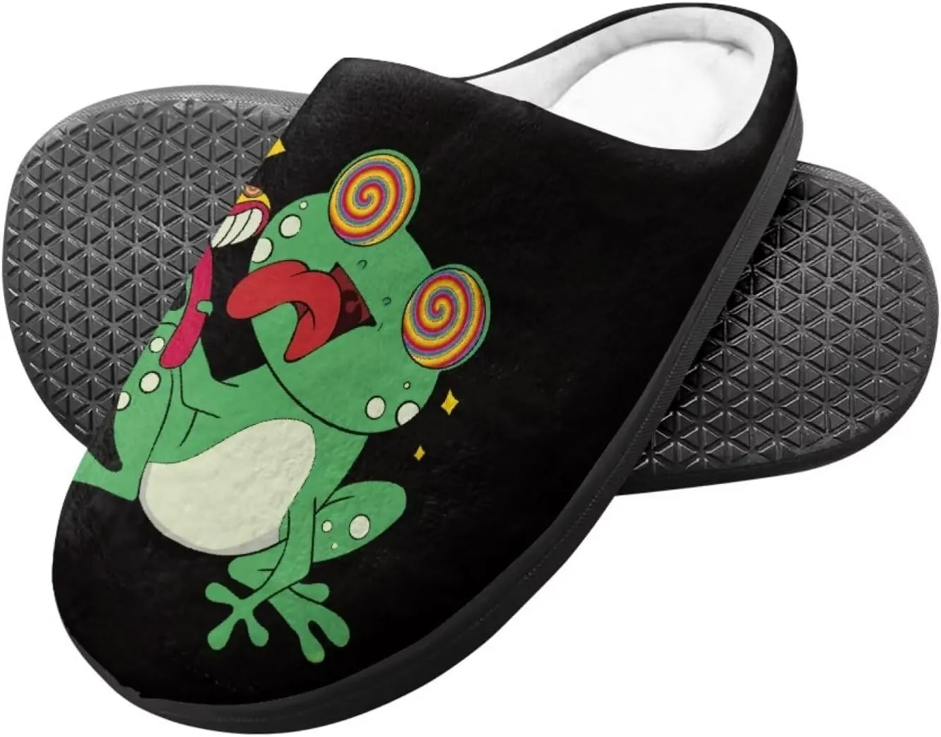 Child Plush Slip on House Slipper Plush Cozy Warm Slippers with Memory Foam