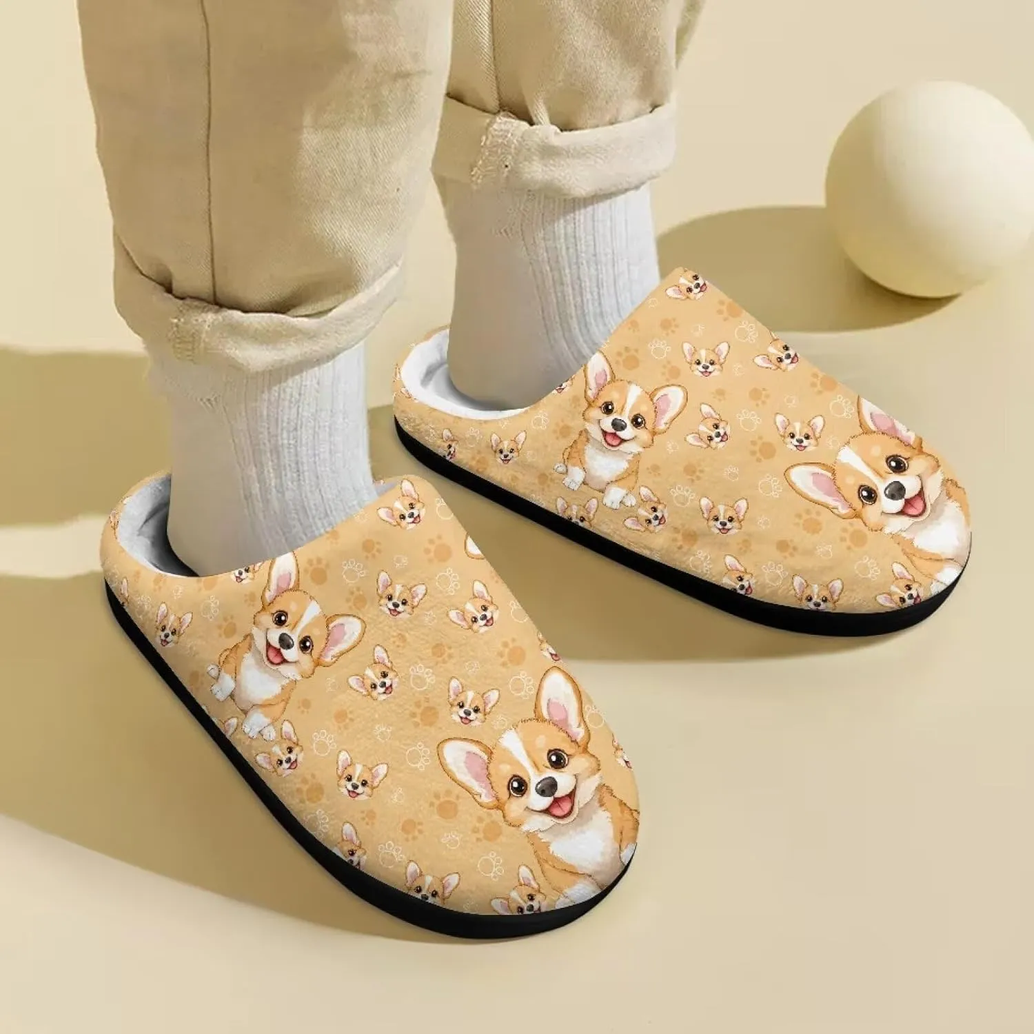 Children's Plush Slippers Cozy Plush Slip-on House Shoes with Memory Foam Warm Winter Kids Non-Slip Indoor Slipper