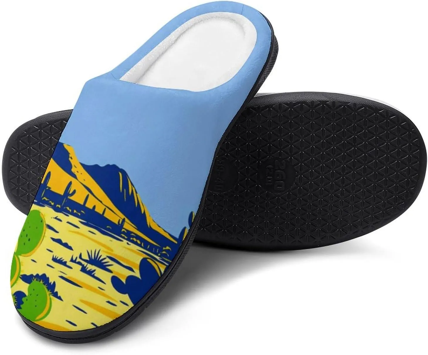 Christmas House Slippers For Woman Ladies Memory Foam Bedroom Slipper Indoor Outdoor Slip-On Shoes Funny Fall Slippers