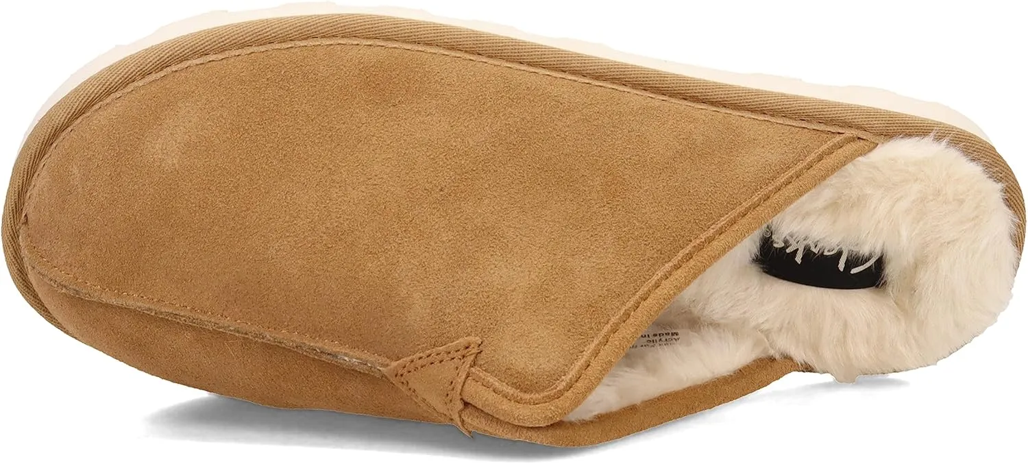 Clarks Men's, Plush Fur Scuff Slipper