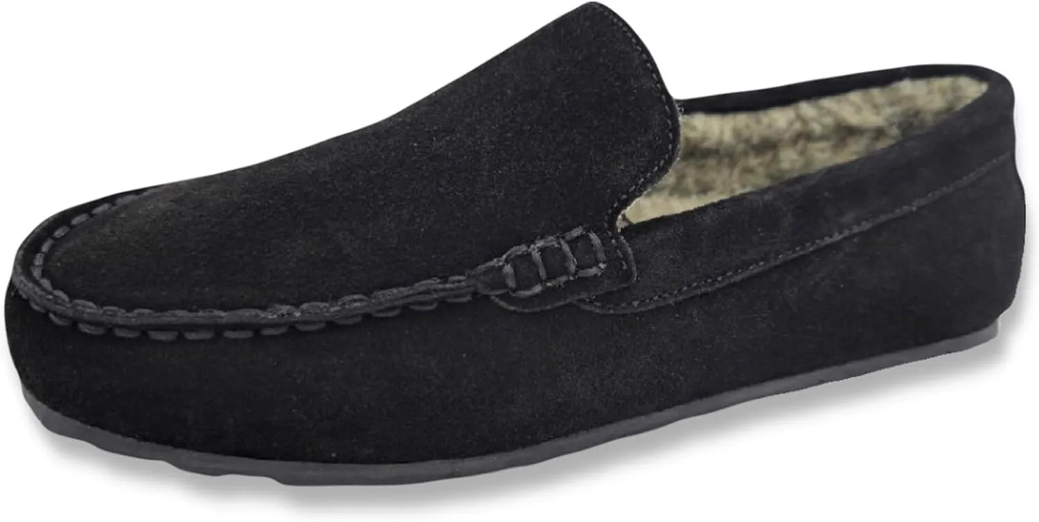 Clarks Men's, Plush Fur Venetian Slipper