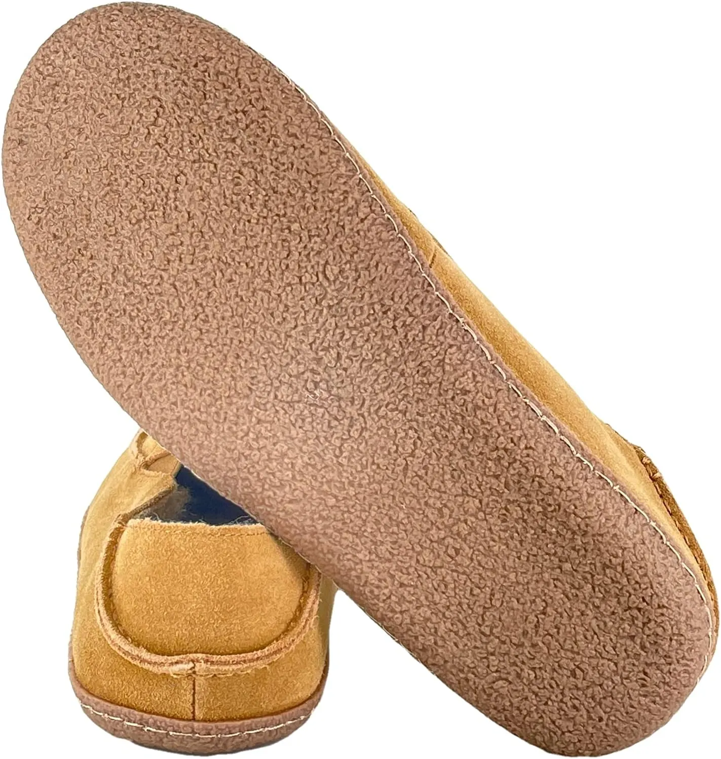 Clarks Mens Suede Slipper With Collapse Heel and Twin Gore JMH2043 - Warm Plush Faux Sherpa Lining - Indoor Outdoor House Slippers For Men