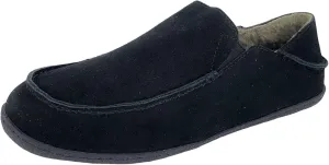 Clarks Mens Suede Slipper With Collapse Heel and Twin Gore JMH2043 - Warm Plush Faux Sherpa Lining - Indoor Outdoor House Slippers For Men