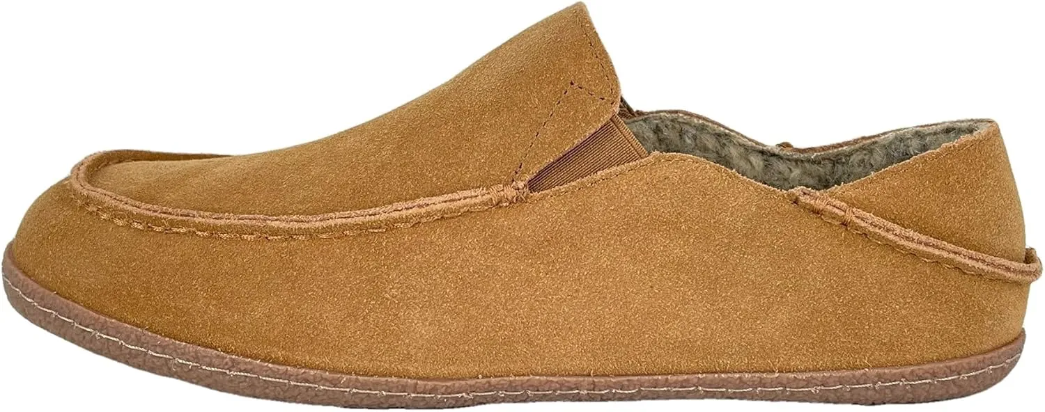 Clarks Mens Suede Slipper With Collapse Heel and Twin Gore JMH2043 - Warm Plush Faux Sherpa Lining - Indoor Outdoor House Slippers For Men