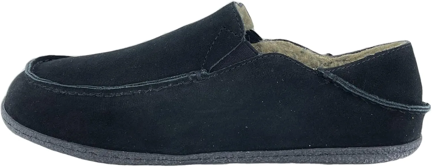 Clarks Mens Suede Slipper With Collapse Heel and Twin Gore JMH2043 - Warm Plush Faux Sherpa Lining - Indoor Outdoor House Slippers For Men