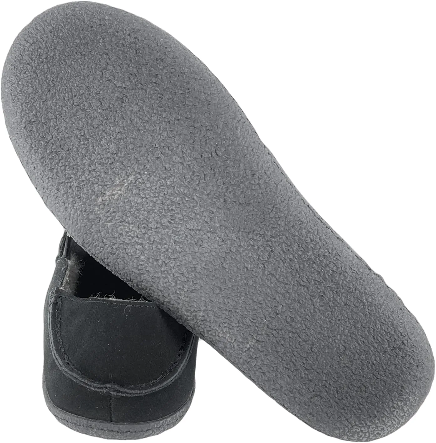 Clarks Mens Suede Slipper With Collapse Heel and Twin Gore JMH2043 - Warm Plush Faux Sherpa Lining - Indoor Outdoor House Slippers For Men