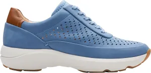 Clarks Women's Tivoli Grace Trainers, Blue nubuck, 9.5 Women