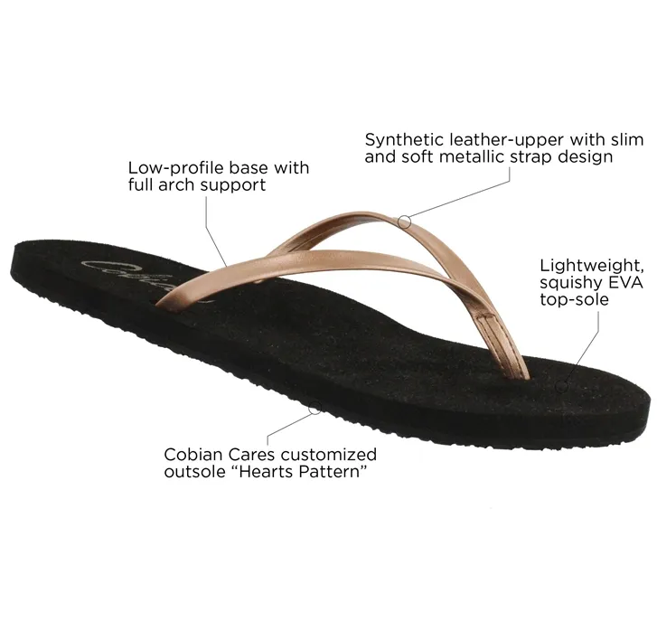 Cobian Rose Gold Shimmer Women's Sandals SHM18-ROSEGOLD