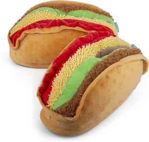 Coddies Taco Slippers | Unisex Funny Slippers, Novelty Comfortable Pantuflas, Gag Gift | Men, Women & Kids