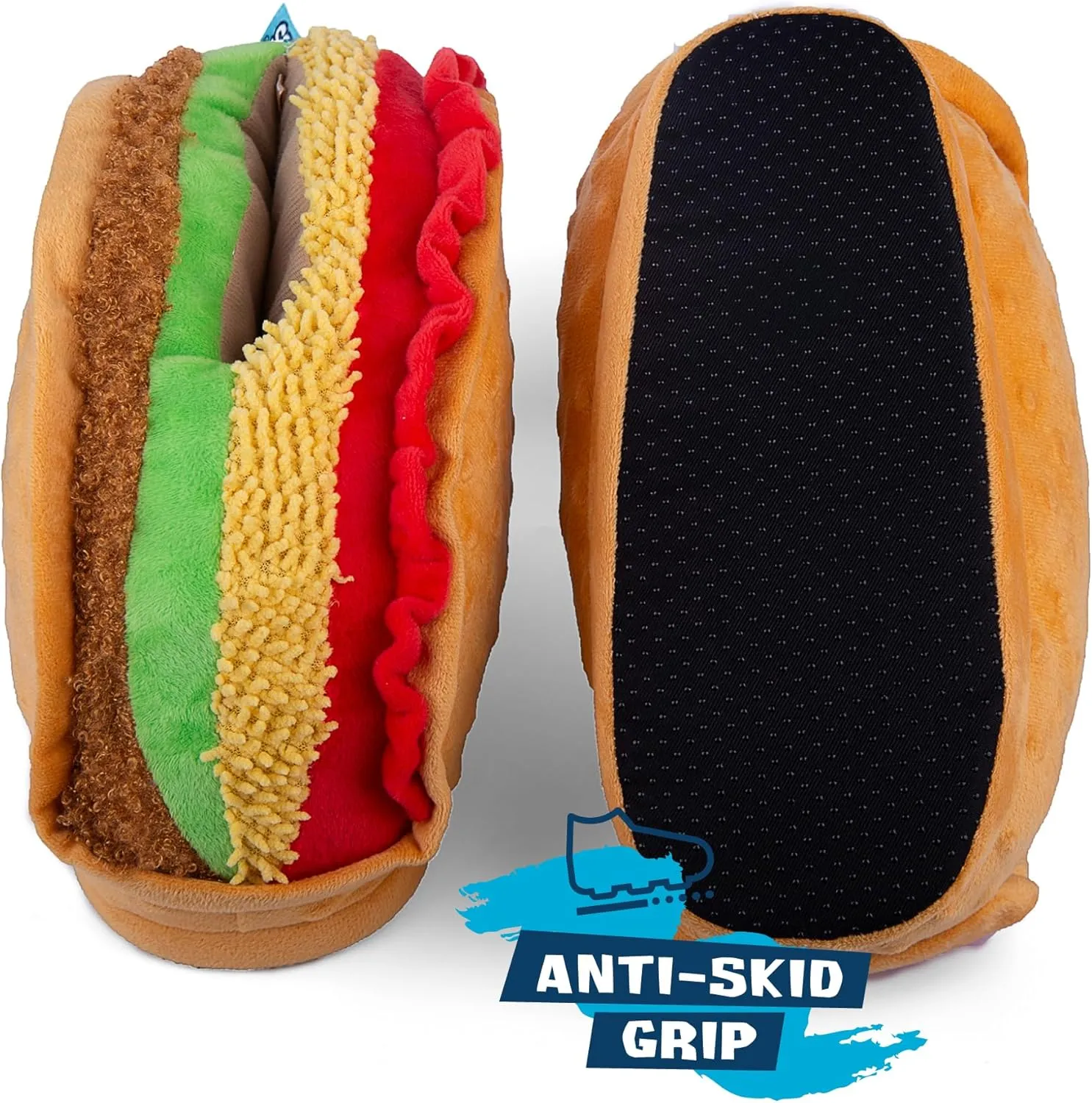 Coddies Taco Slippers | Unisex Funny Slippers, Novelty Comfortable Pantuflas, Gag Gift | Men, Women & Kids