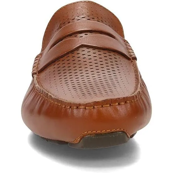 Cole Haan Mens Grand Laser Penny Driver Loafer British Tan/Java C36653