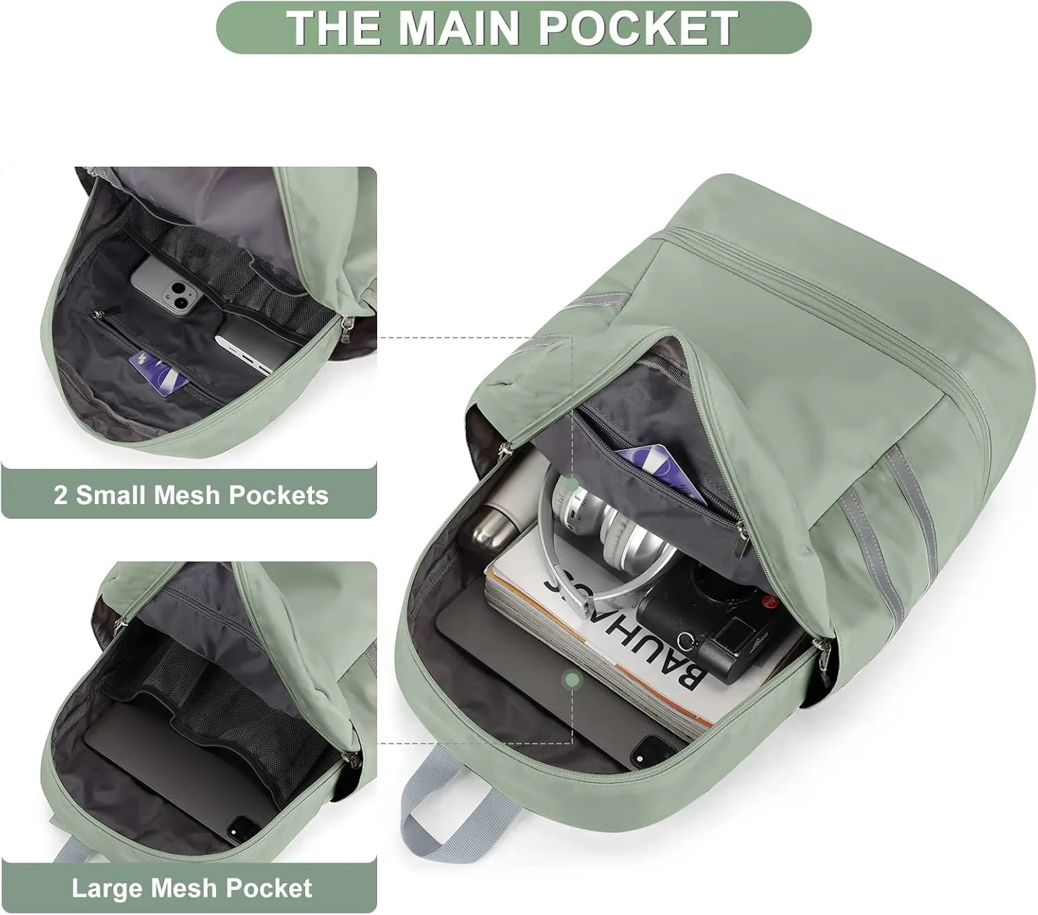 Coofay Gym Backpack for Women - Waterproof, Lightweight, Sports Travel Gym Bag with Shoe Compartment